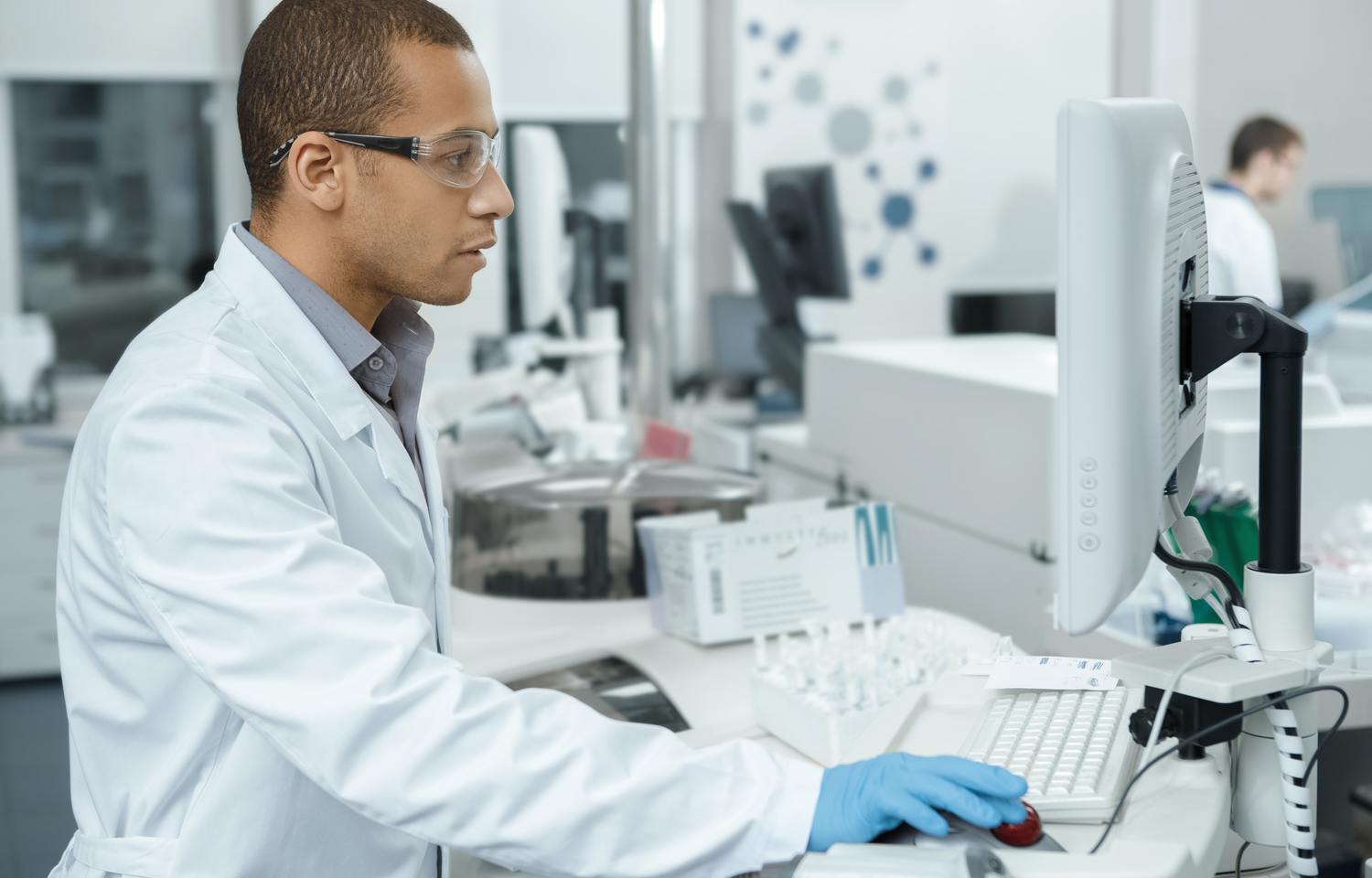 Lab professional reports results